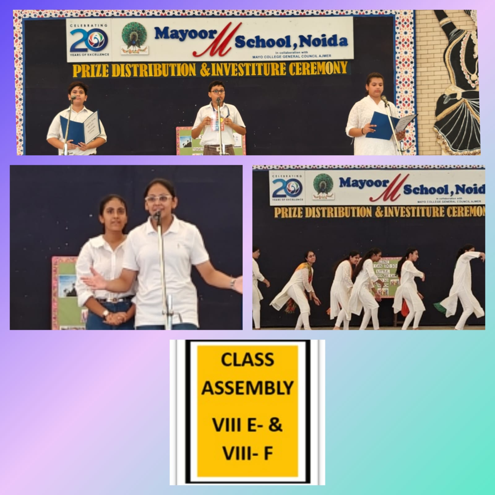 Class Assembly - VIII E and VIII F(Alone we can do so little; together we can do so much)